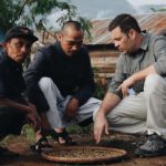 Jeff Bickley, Ade & Salamat Discussing Wild Kopi Luwak in Sumatra Indonesia